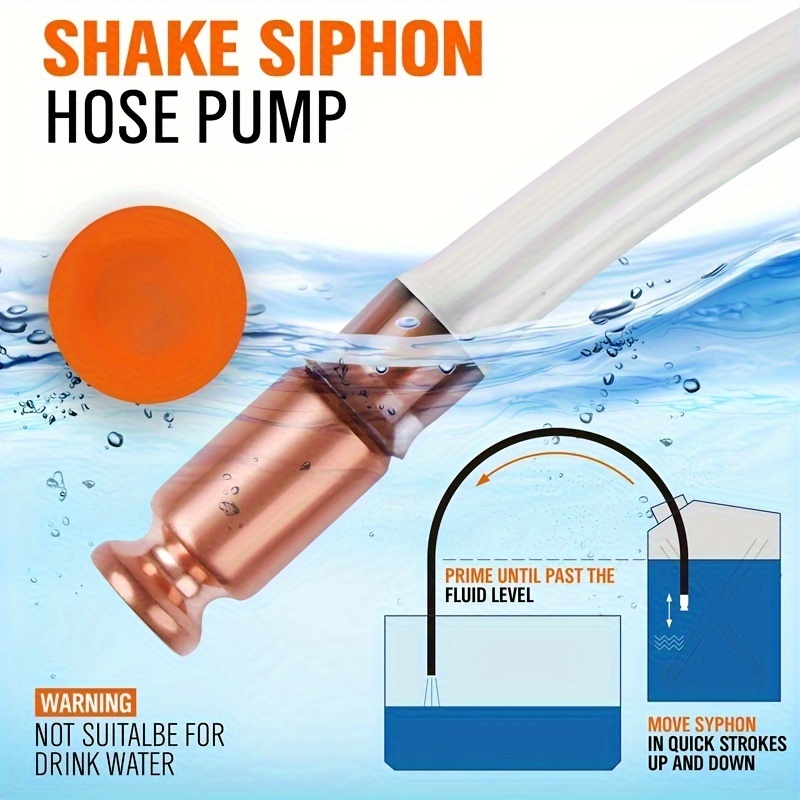 1 Set, Self Priming Siphon Hose, Pump The Original Safety Siphon Transfer  Shaker Siphon Shaker Siphon Pump For Water For Liquid Water Fish Tank, Home