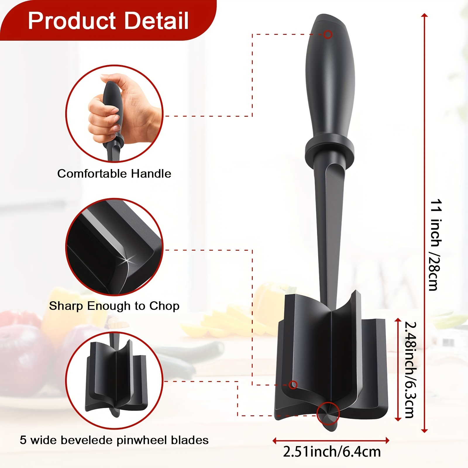 Meat Chopper Hamburger Chopper Minced Meat Chopper kitchen - Temu