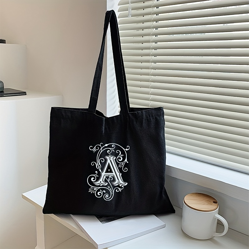 mens black canvas tote bag