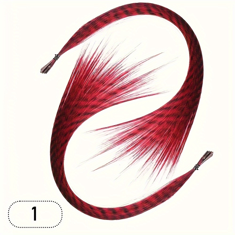 Colorful Strands Synthetic Hair Feathers Extensions 20 Roots Temu Australia