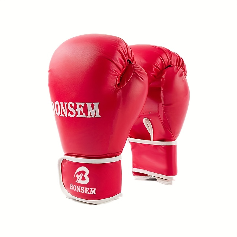 Les gants de boxe pour enfants comprennent une paire de gants avec une  finition noire et rouge Vie XL - Habitium®
