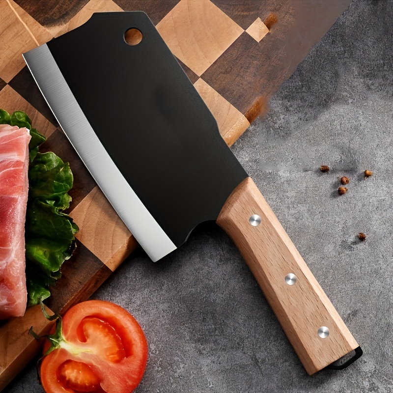 All-steel Kitchen Knife Home Chopping Dual-purpose Knife Kitchen Ultra-fast  Sharp Bone-chopping Knife Chef Special Cutting Vegetable Slicing Knife for