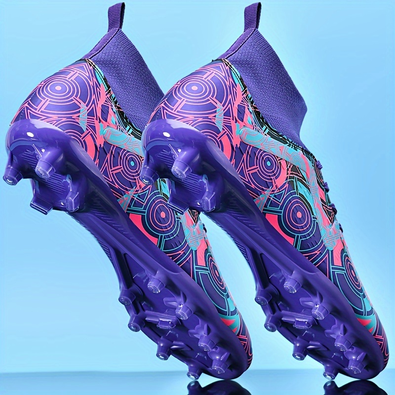 Purple football cheap cleats mens