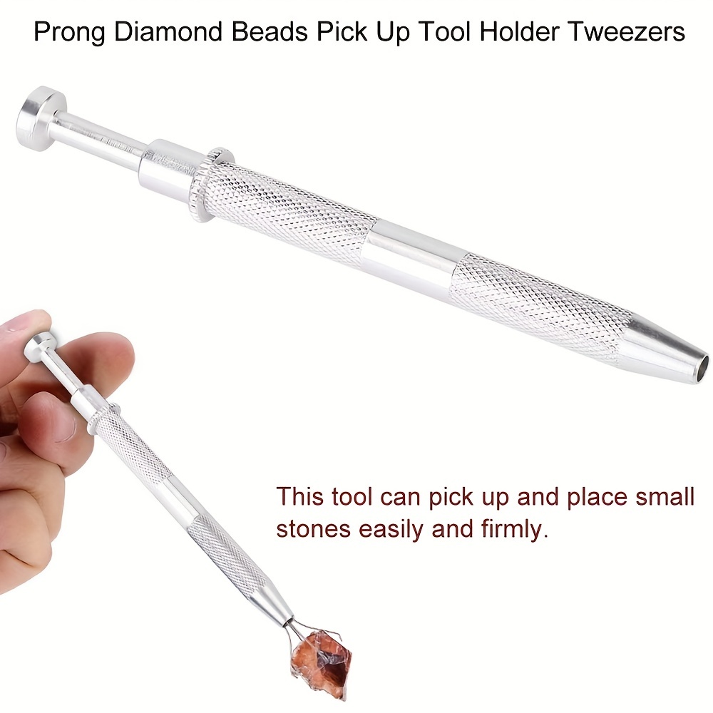 4Prongs Ball Grabber Piercing Gem Bead Holder Diamond Pickup Tool