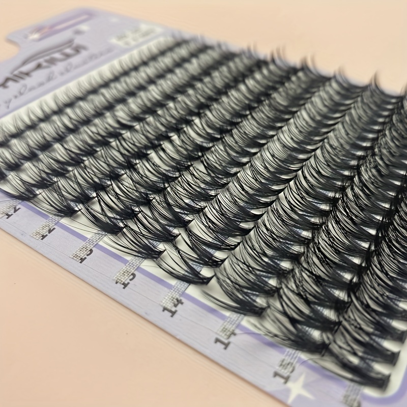 200Pcs 40D 12-16mm D Curl Cluster Lashes Soft&Natural False Eyelashes
