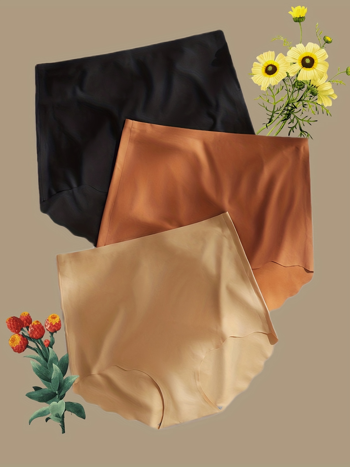 All Sunflower Women's Seamless Underwear Colorful Butterfly Flower