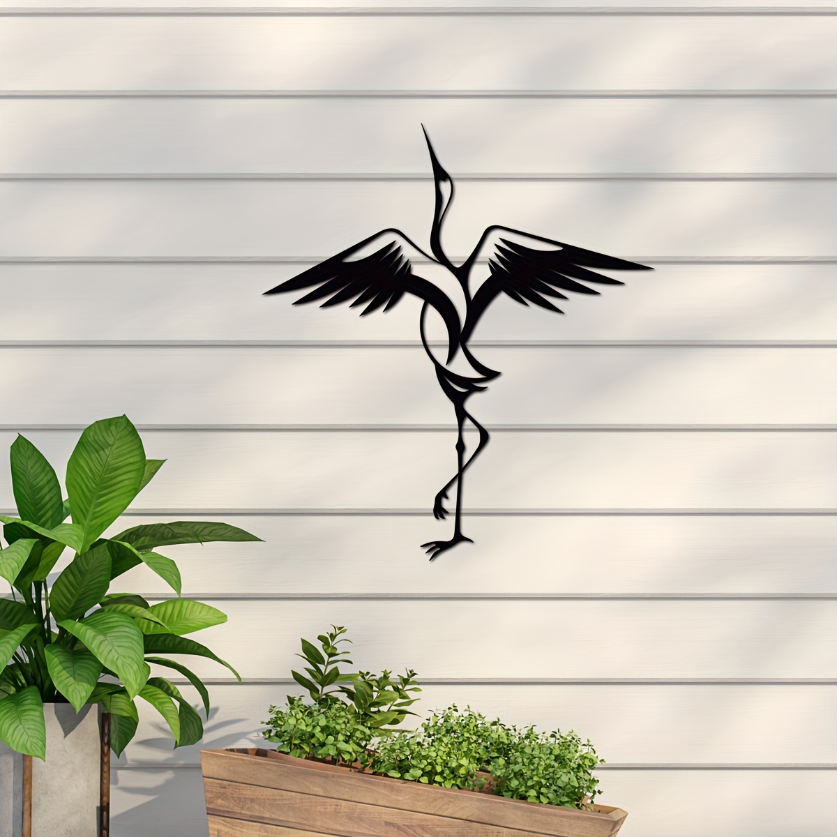Buy HomeShop EKart Home Shop Stork Design Decorative Metal Wall
