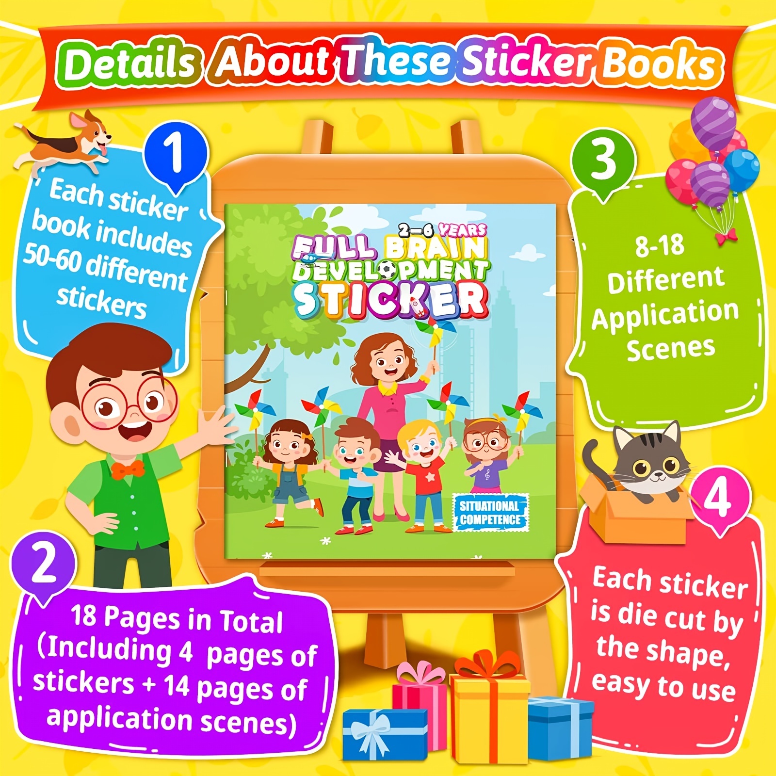  Reusable Sticker Books for Kids 2-4,3 Sets Fun Travel Stickers  book for Kid, Toddler learning Toys Age 2-4,Cute Waterproof Stickers for  Teens Girls Boys, Birthday Gifts for Age 2 and Up (