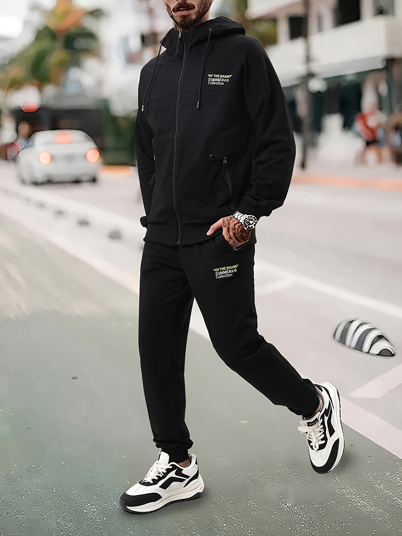SAMST Men's Casual 2 Piece Outfits Hoodie Sweatshirt Tracksuit Joggers  Sweatpants Sweatsuit Set Jogging Athletic Suits(Black,S) at  Men's  Clothing store