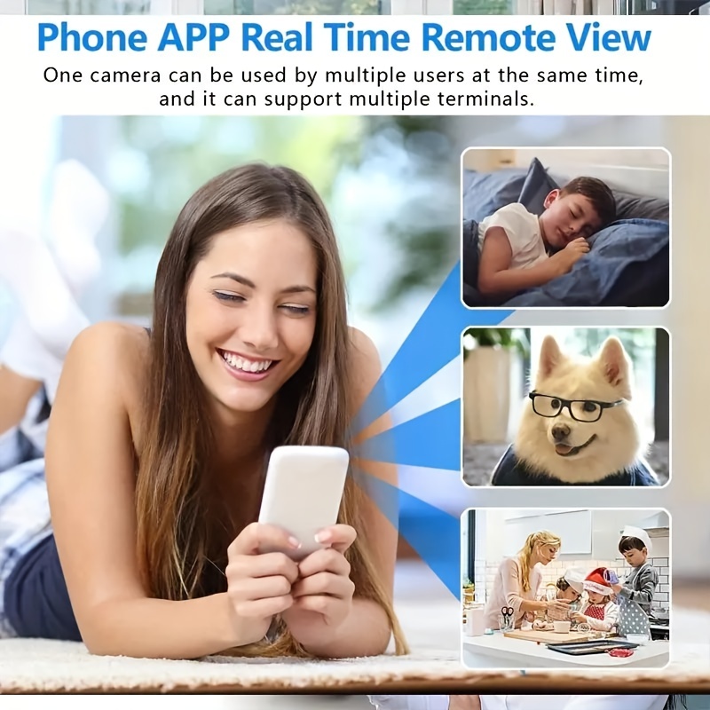 1pc high definition mini wifi surveillance camera 2 4g wifi monitor night vision motion detection camera home safety camera monitoring wide angle detection ip camera excluding sd card to be purchased separately details 1