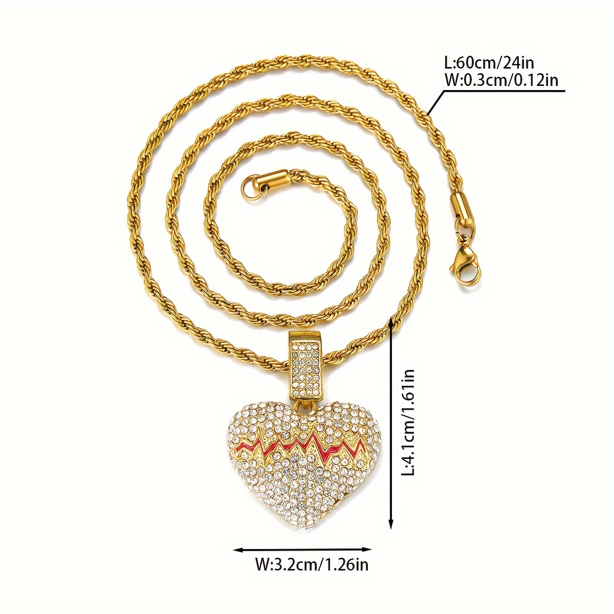 Sofia Milani - Collana da Donna in Argento 925 - Placcata in Oro con Pietra Zircone - Ciondolo a Battito Cardiaco d'Infinito - N0599