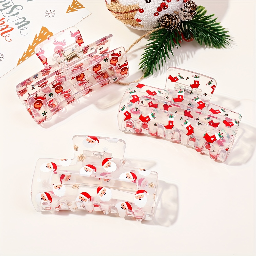 5pcs Random Pvc Reusable Straws Christmas Party Decoration Gift