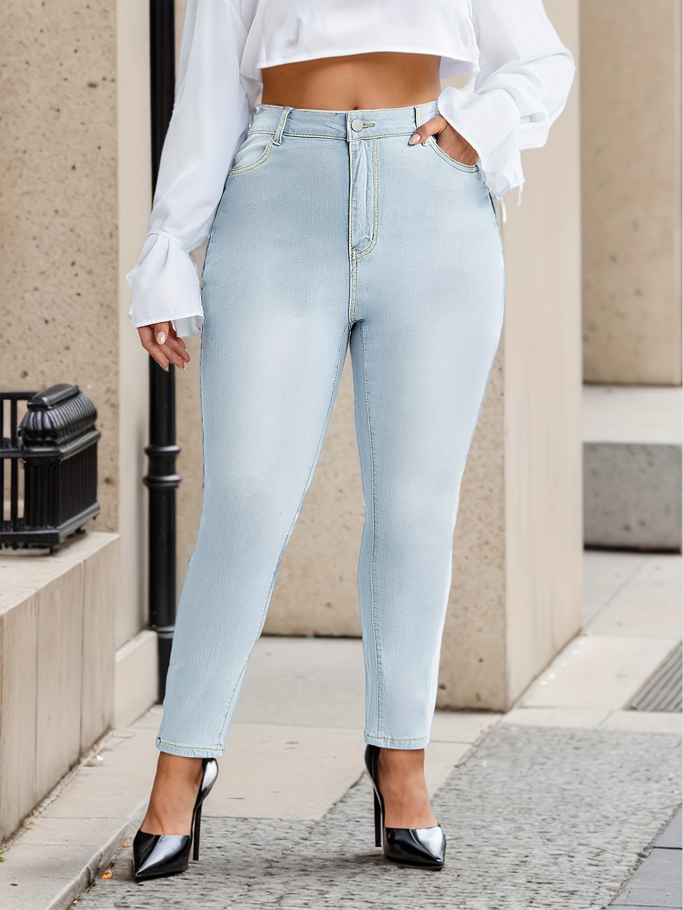 Button Up Jeans Plus Size - Free Shipping On Items Shipped From