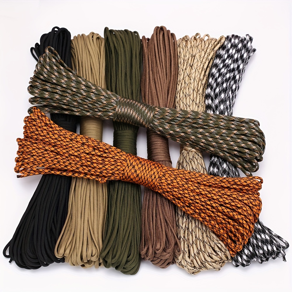 5m/15m/30m 7-core 550 Paracord 4mm Parachute Cord Outdoor Camping