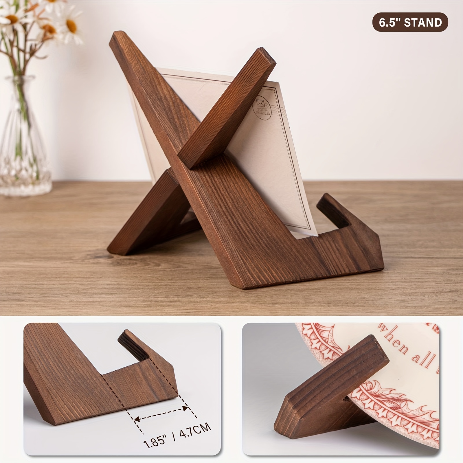 1PC wood display stand Photo Frame Holder picture frame stand