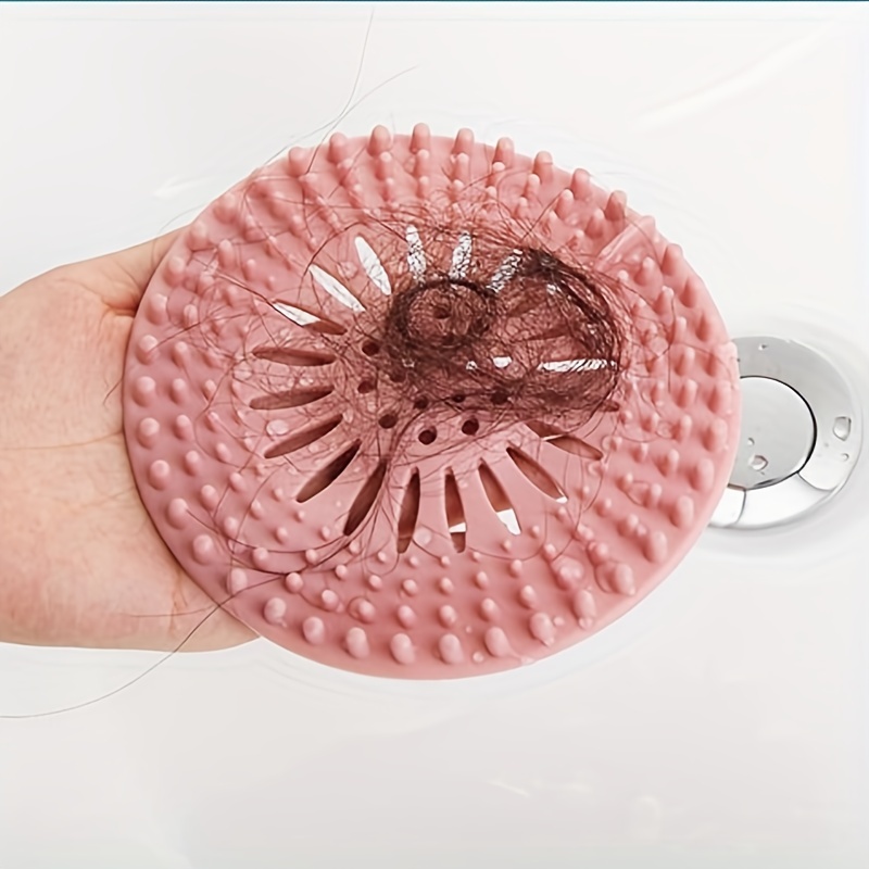 Silicone Drain Hair Catcher, Kitchen Sink Strainer - Bathroom