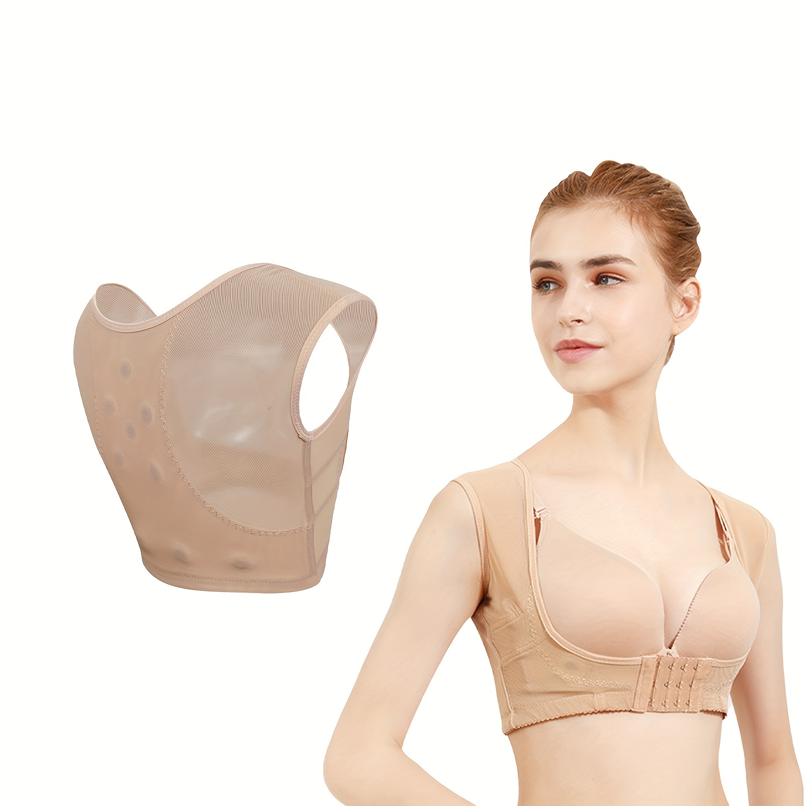 Chest Brace Shapewear Double Breasted Correction Belt Sitting Posture  Correction Pair Of Breast Invisible Collation Underwear For Women