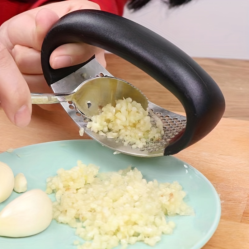 Stainless Steel Garlic Press Crusher Manual Garlic Mincer Chopping Garlic  Tool Fruit Vegetable Tools Kitchen Accessories Gadget