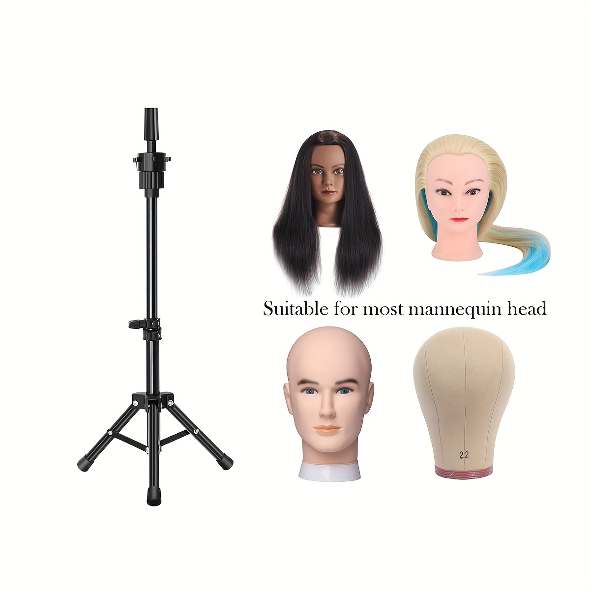4 Head Wig Stand 