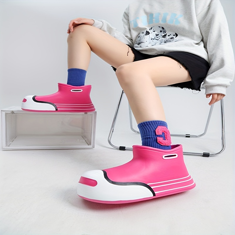 Women's Cartoon Pattern Rain Boots Fashion Round Toe Color - Temu