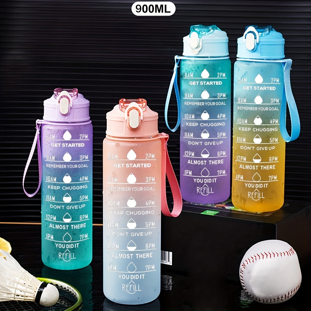 600ML Sport Protein Shaker Bottles Mixing Ball Shaker Cup BPA Free Plastic  Outdoor Fitness Cute Drink Water Bottle EDC Portable