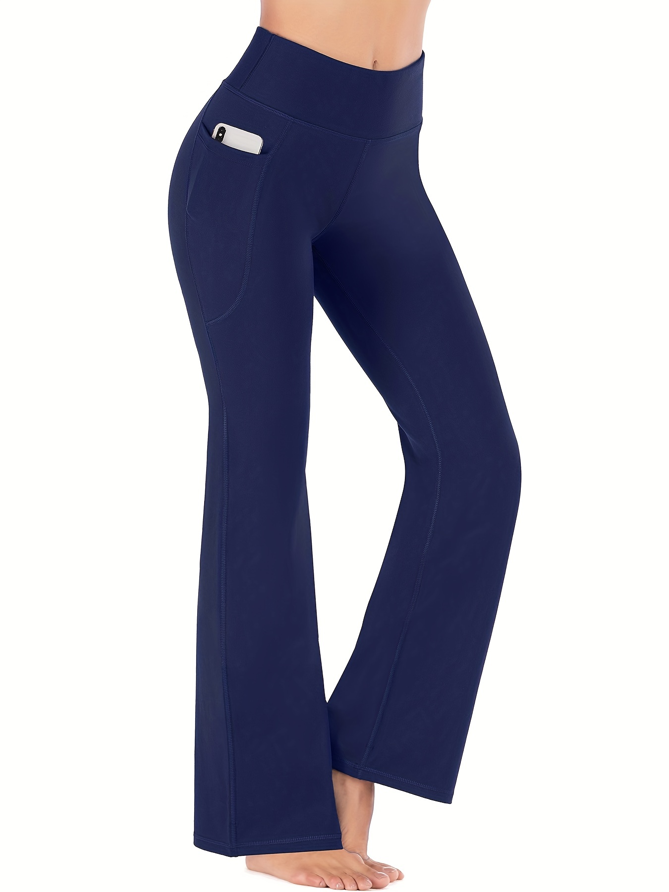 Heathyoga Women's Yoga Pants Bootcut Yoga Pants with Pockets for Women  Bootleg High Waisted Yoga Pants Dress Pants, Darkblue, Small : :  Clothing & Accessories
