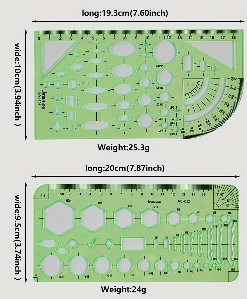 Drawing Template Ruler Design Drawing Circle Curve Rulers - Temu