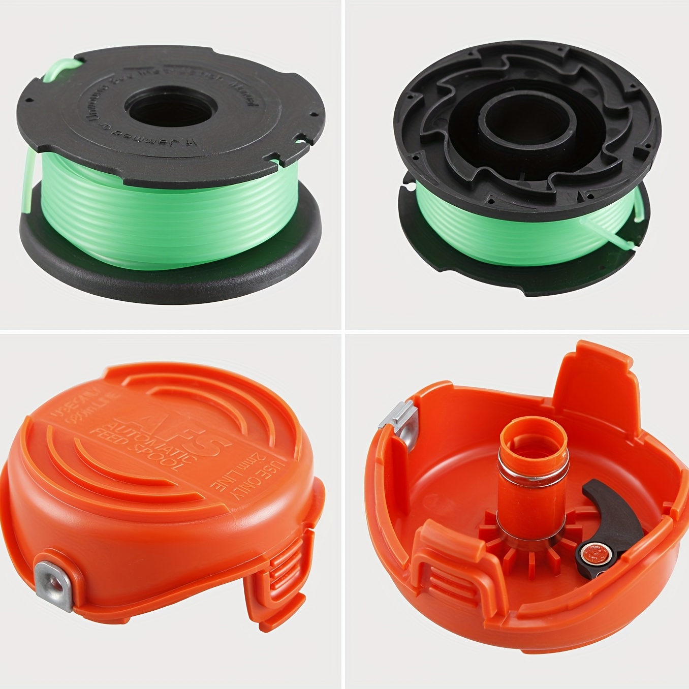Autofeed String Trimmer Line Green Spool Weed Eater Line for Sf-080 Black & Decker GH3000 GH3000R LST540 Lst540b, 3 Pcs