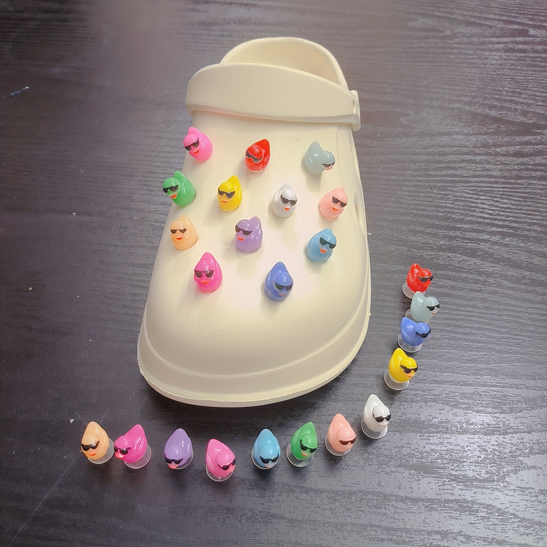 Kawaii Funny Duck Series Shoes Charms For Clogs - Temu
