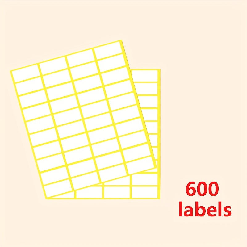 1 Roll(500 Labels) White Self Adhesive Price Label Tag Sticker
