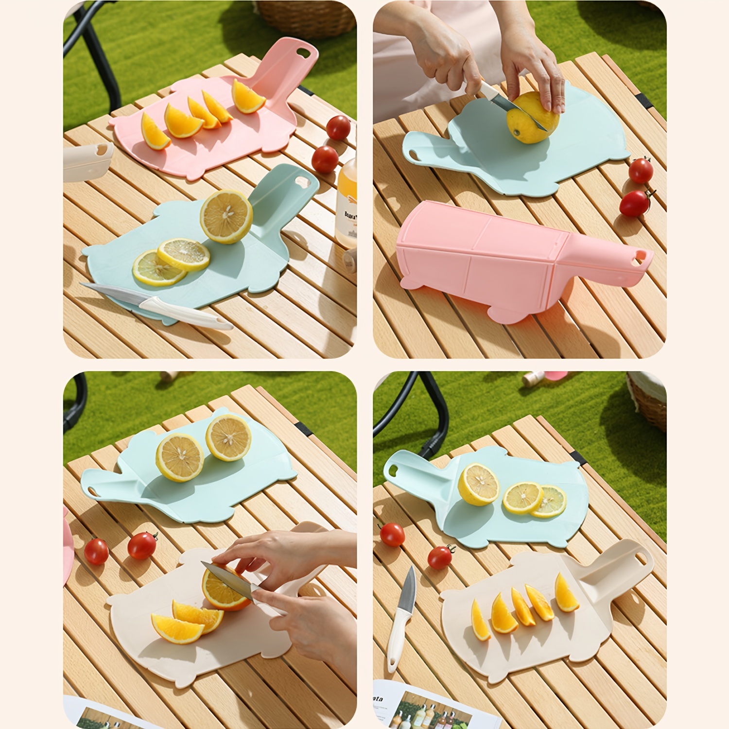 Outdoor Portable Folding Cutting Board, Fruit Cutting Board For