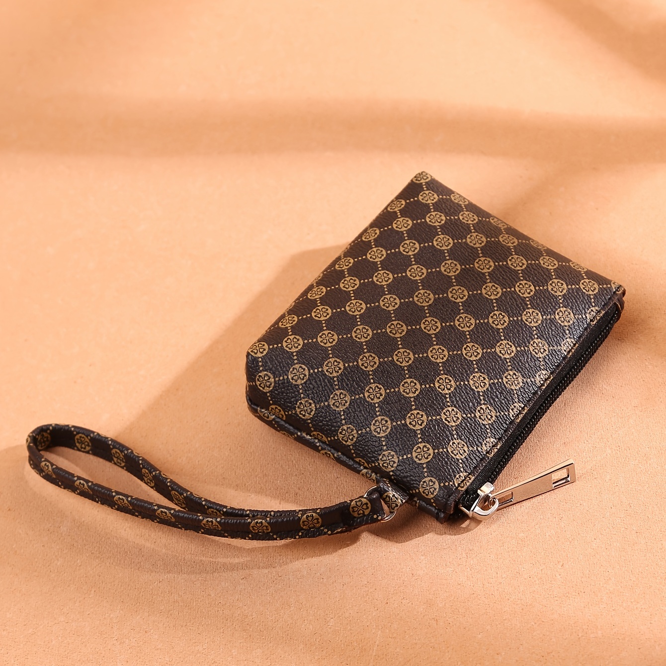 coin card holder leather small bag Louis Vuitton Brown in Leather