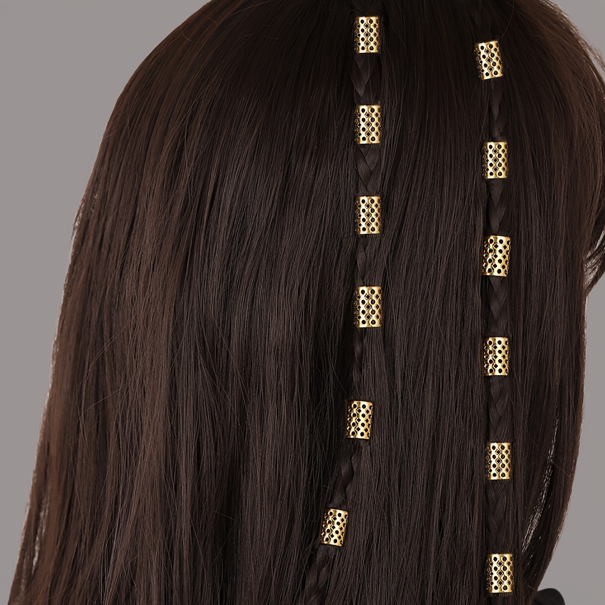 Hollow Out Hair Rings Hair Cuffs Dreadlocks Beads Loc - Temu