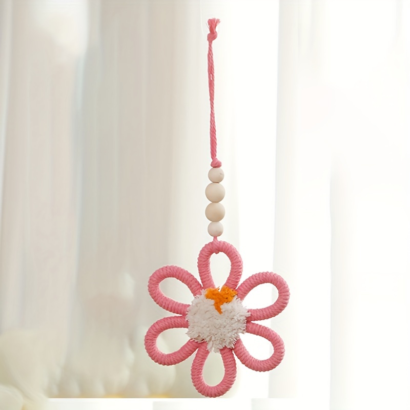 Bohemian Butterfly Flower Wall Hanging Ornament Handmade - Temu