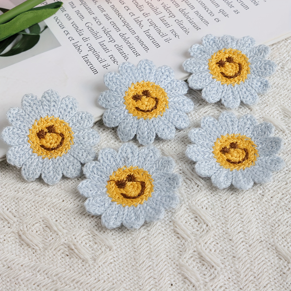 Colorful Flower Embroidery Cloth Stickers Cute Small Flower - Temu