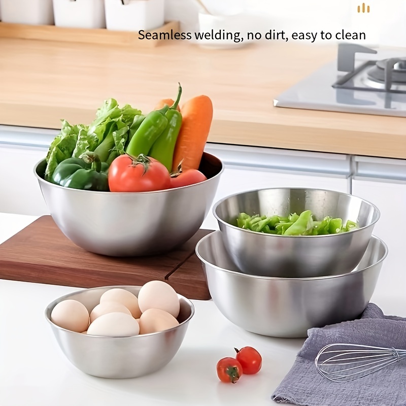 1pc Salad Mixing Bowl, Kitchen Storage Bowl Set, Scald Resistant