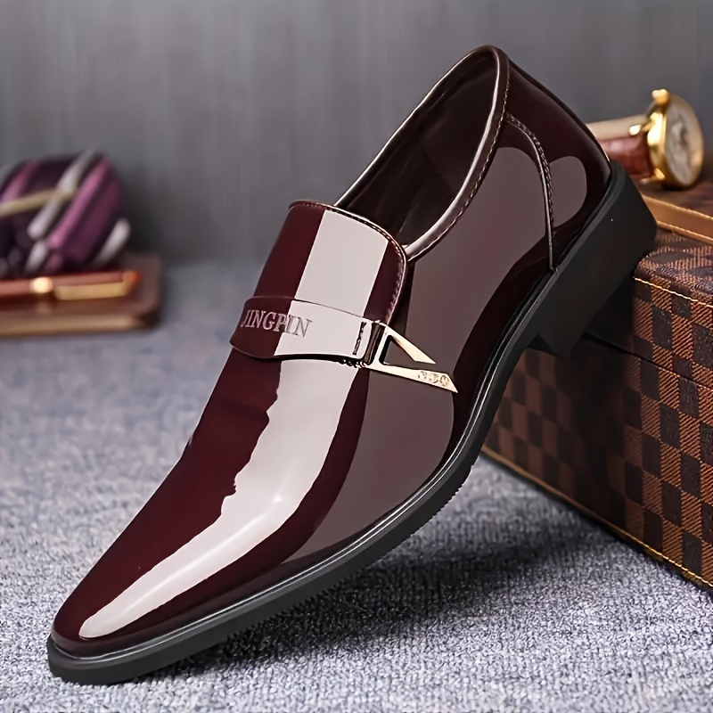 Zapatos de vestir de cuero para hombre Oxford Fashion Business Wedding Suit  Shoe Penny Mocasines - Limsea