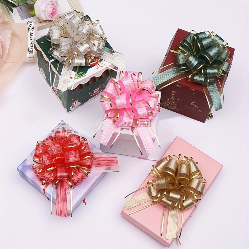 Gift Wrap Bows Pull Bows For Gift Present Wrapping Christmas - Temu