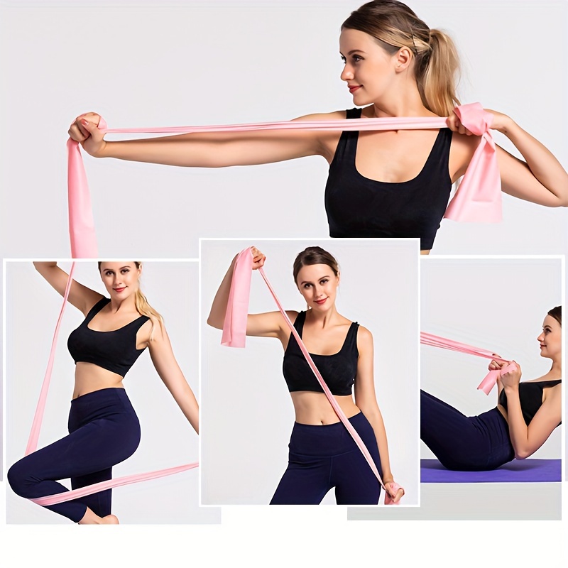 1pc Yoga Resistance Bands, Elastic Exercise Stretching Bands, Suitable For  Recovery, Physical Therapy, Pilates, Rehab, Strength Training, 150cm*15cm*0
