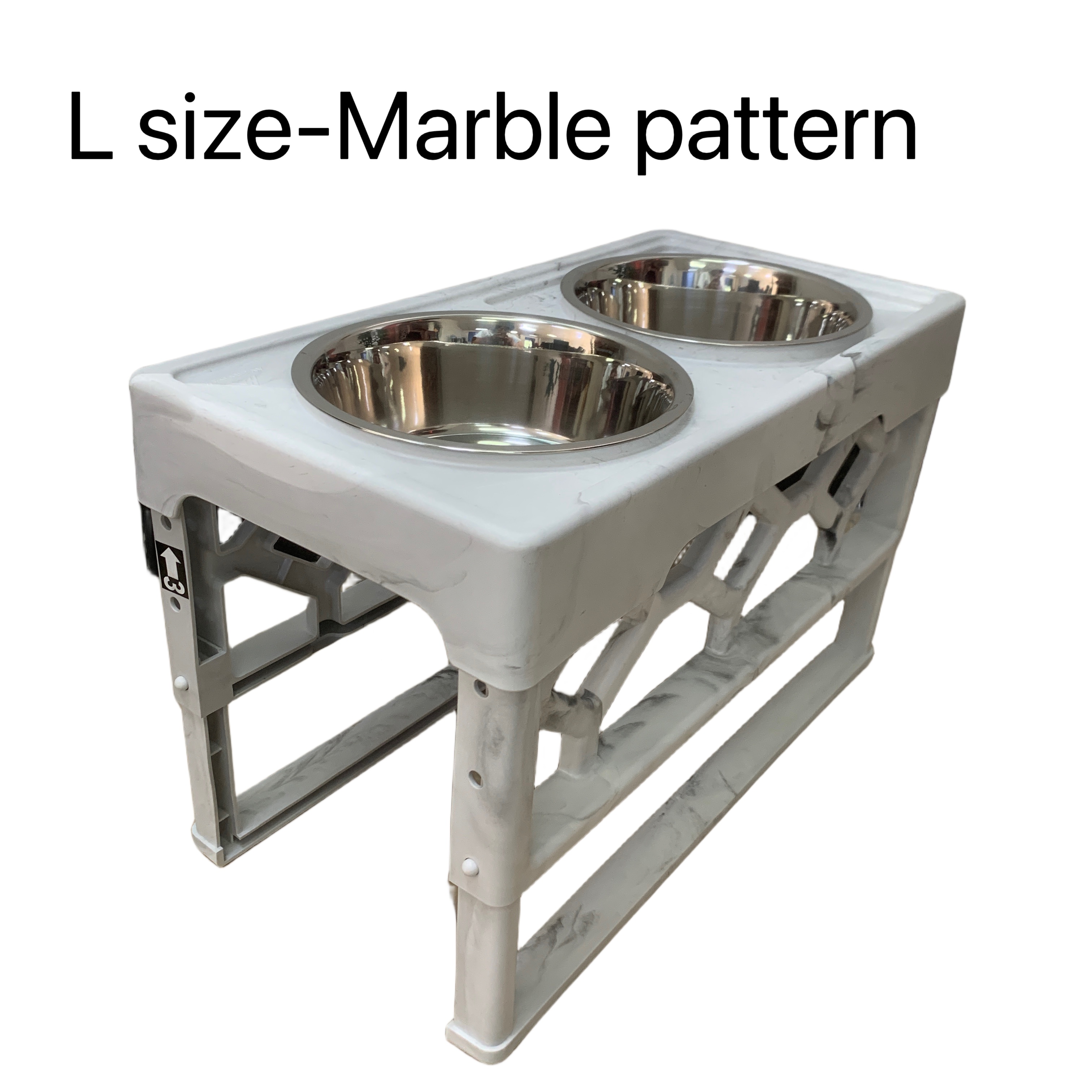 Elevated Dog Double Bowls, 4 Heights Adjustable Raised Dog Bowl Feeder Stand  With 2 Stainless Steel Pet Bowls For Small Medium Dogs Cats - Temu