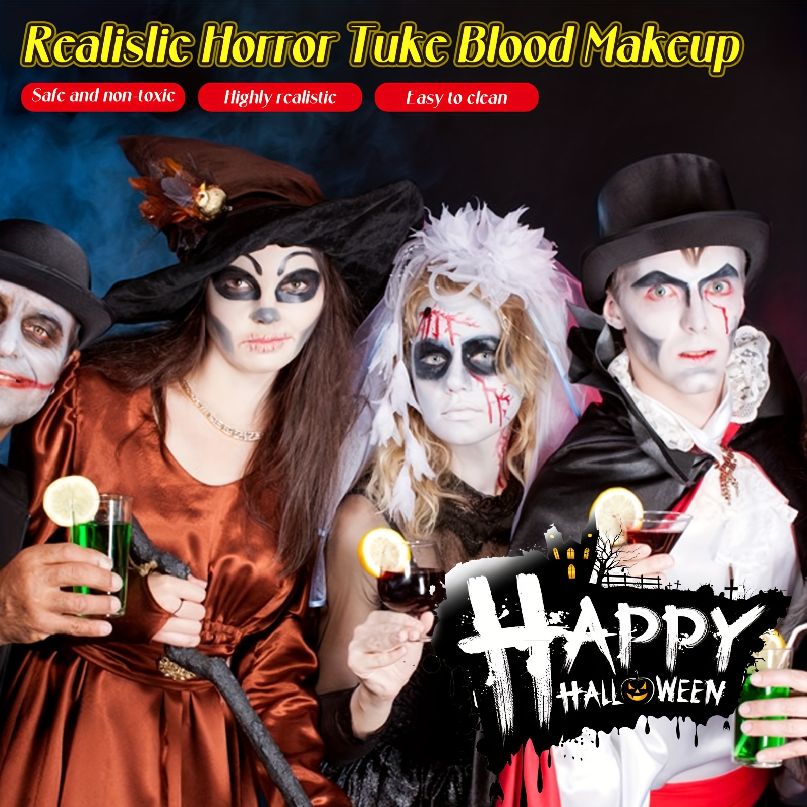 30ml Halloween Realistic Fake Blood Cosplay Props Makeup new Honey Fake