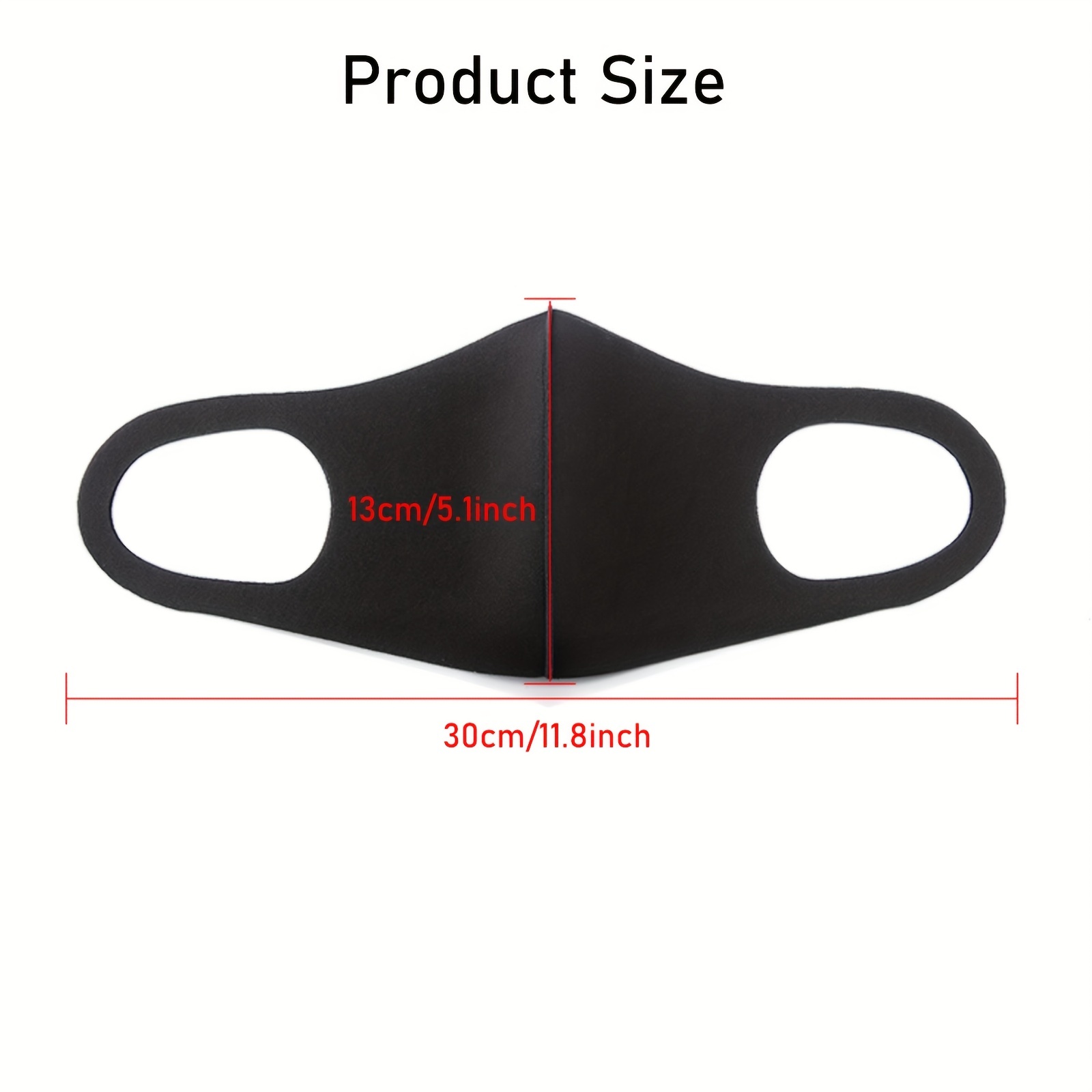 Solid Reusable Mask, Breathable Sunscreen Face Mask
