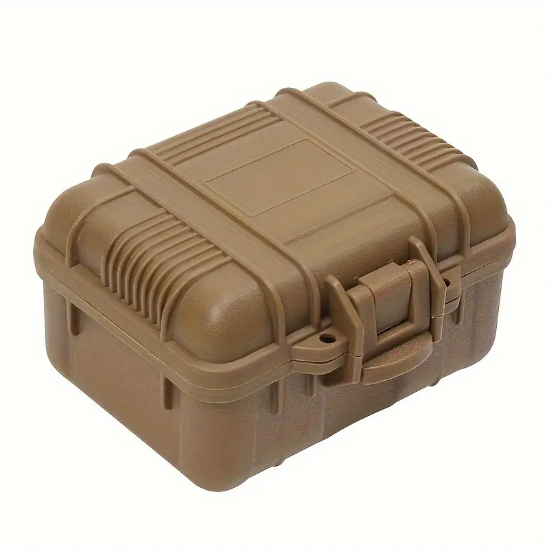  Caja de herramientas portátil de plástico para instrumentos de  seguridad, impermeable, caja de herramientas para equipo seco, resistente a  los impactos con caja de almacenamiento de herramientas de espuma  precortada (color