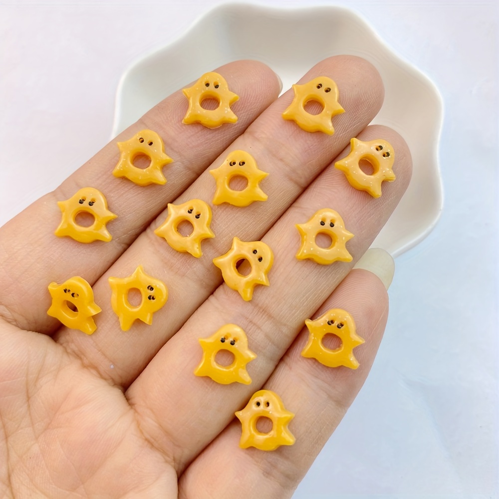 Halloween Nail Art Charms,resin 3d Ghost, Cat, Pumpkin, Haunted House  Flatback Rhinestones,nail Art Supplies For Women And Girls - Temu