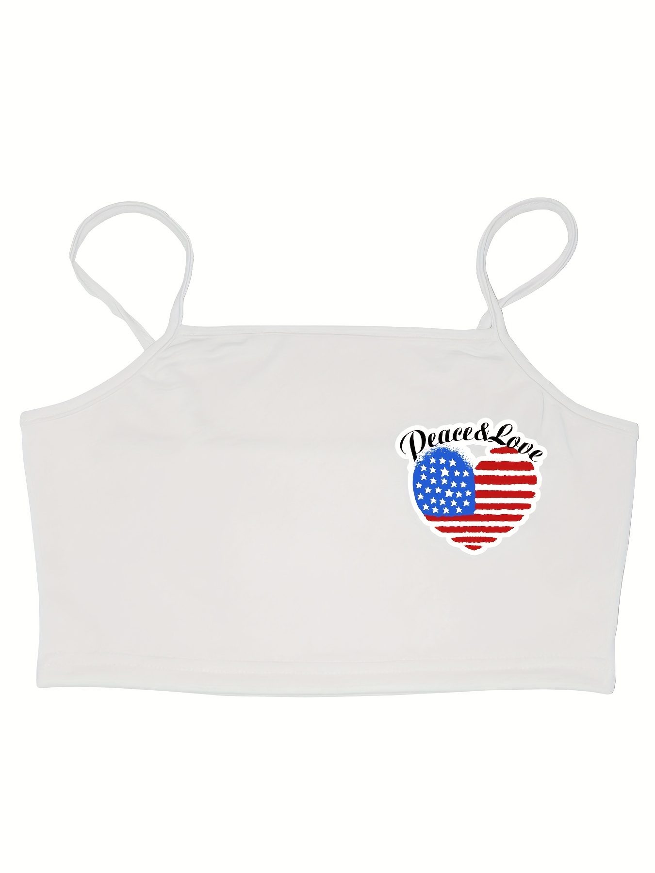 Flag Pattern Sleeveless Top