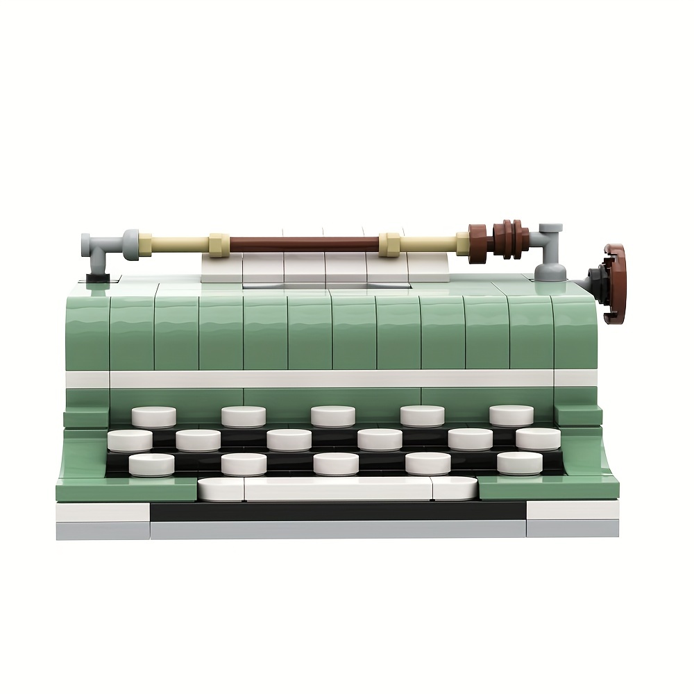Technical Toys The Classic Typewriter Model Building Blocks - Temu