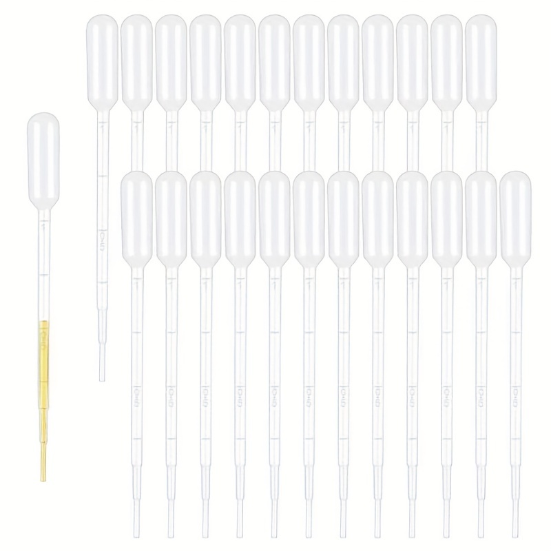 25pcs 1 Ml Graded Eye Drops Pipettes for Essential Oils Home Use DIY Art