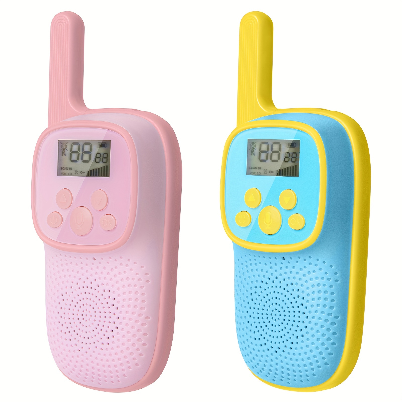 Paquete de tres walkie talkie para niños con cable de carga - Temu