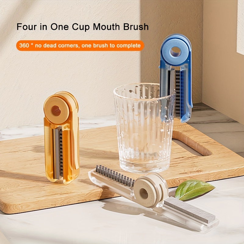  Bottle Cleaning Brush Set, Long Handle Silicone Cleaner Brushes  + Thermos Lid Cup Brush + Drinking Straw Brush for Cleaning Baby Bottles,  Narrow Neck Bottle, Sport Water Bottle,Tumbler,Glass Vase,3pcs : Home