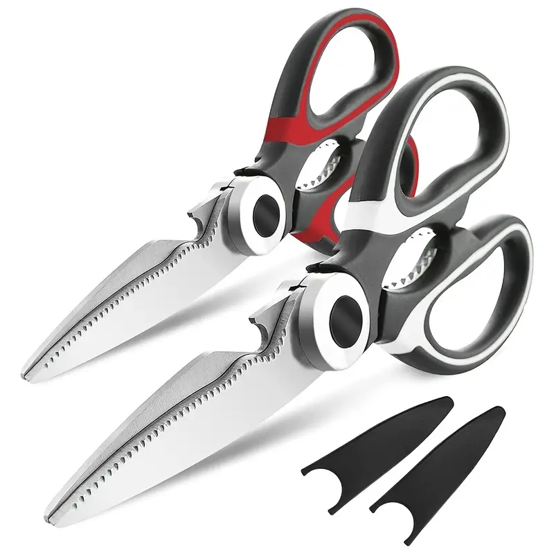 1pc Sharp Kitchen Shears, kitchen Scissors with Cover, Heavy Duty